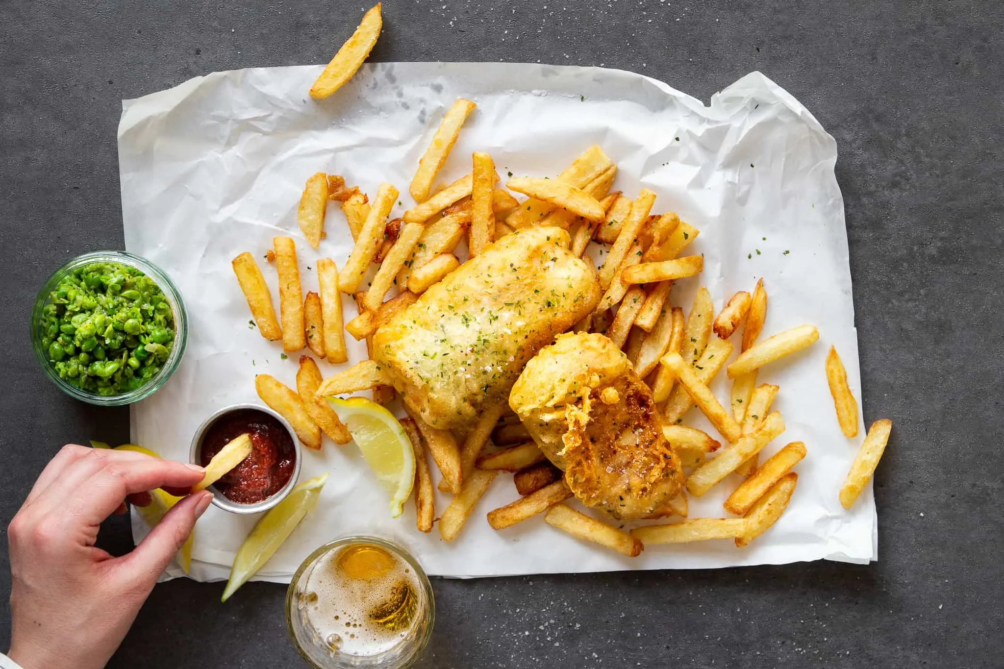 Seaweed Batter Fish and Chips